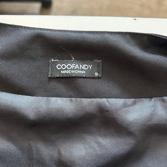 Coofandy Black Dress Vest Size Small - Picture 2 of 8